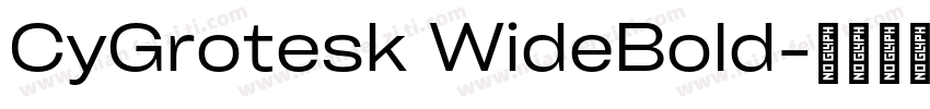 CyGrotesk WideBold字体转换